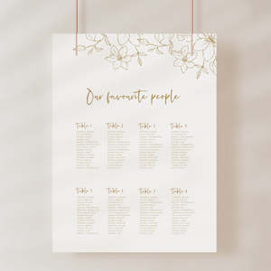 Nora - Wedding Seating Chart
