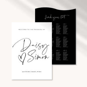 Daisy Wedding Invitations: Daisy - Wedding Signage Package