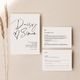 Daisy - Wedding Invitation Set of 3 Cards