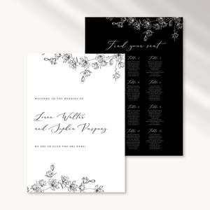 Sophia Wedding Invitations: Sophia - Wedding Signage Package
