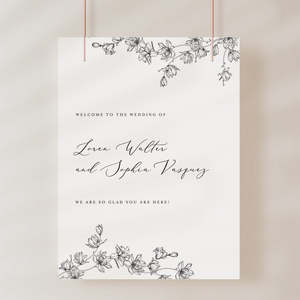 Sophia Wedding Invitations: Sophia - Wedding Welcome Sign