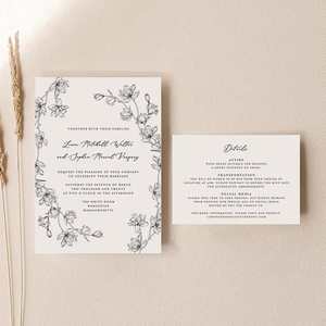Sophia Wedding Invitations: Sophia - Wedding Invitation Cards Set of 2