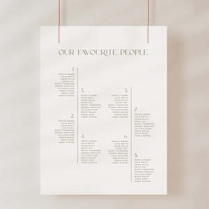 Clara Wedding Invitations: Clara - Wedding Seating Chart