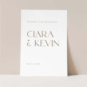 Clara - Wedding Welcome Sign