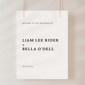 Bella Wedding Invitations: Bella - Wedding Welcome Sign