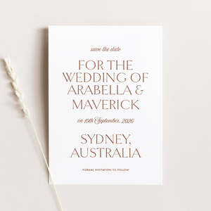 Save The Dates: Arabella - Save the Dates