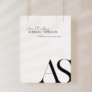 Wedding Welcome Sign: Bold Wedding Welcome Sign