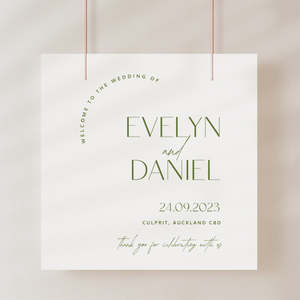 Wedding Welcome Sign: Autumn Wedding Welcome Sign Template