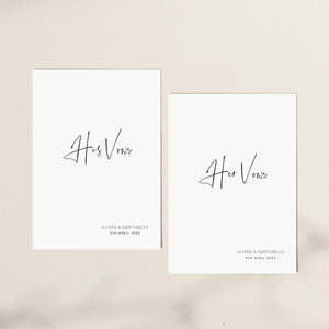 Modern Wedding Vow Book Template