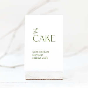 Wedding Table Signs: Autumn Wedding Cake Sign Template