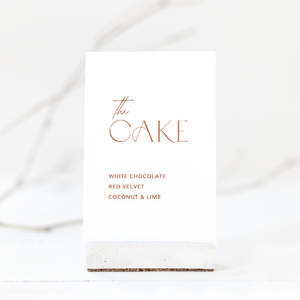 Wedding Table Signs: Modern Wedding Cake Sign Template