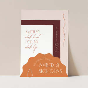 Amber - Layered Wedding Invitation