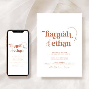 Black Friday Sale: Retro Wedding Invites