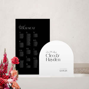 Simple Elegant Wedding Invitations Stationery: Cleo - Wedding Signage Package