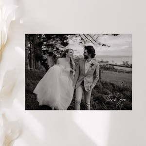 Simple Elegant Wedding Invitations Stationery: Cleo - Thank You Cards