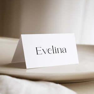 Simple Elegant Wedding Invitations Stationery: Cleo - Place Cards