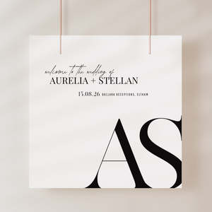 Aurelia - Wedding Welcome Sign