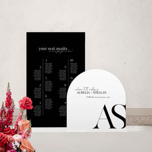 Bold Wedding Invitations Stationery: Aurelia - Wedding Signage Package