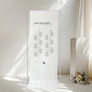 Bold Wedding Invitations Stationery: Aurelia - Linen Seating Chart