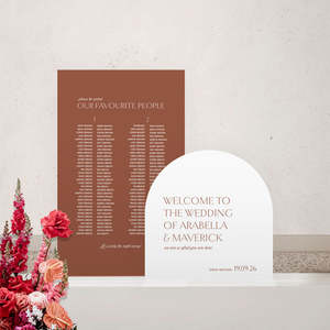 Classic Wedding Invitations Stationery: Arabella - Wedding Signage Package