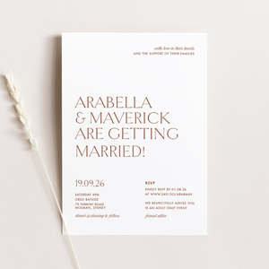 Classic Wedding Invitations Stationery: Arabella - Wedding Invitation