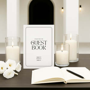 Elegant Wedding Invitations Stationery: Erina - Wedding Guest Book Sign