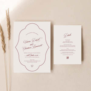 Victoria - Wedding Invitation Set