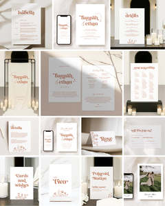 14 Retro Wedding Invitation & Signage Templates