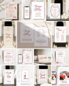 All: 14 Hand Drawn Wedding Invitation & Signage Templates