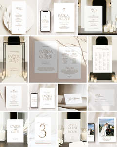 All: 14 Minimalist Wedding Invitation & Signage Templates