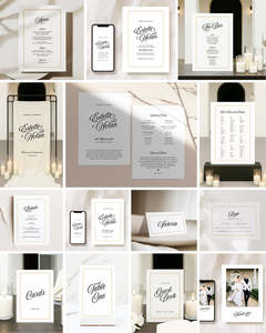 All: 14 Elegant Wedding Invitation & Signage Templates