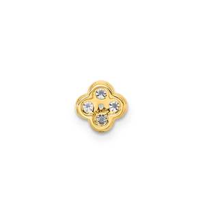 Diamond Necklaces Pendants: 9Ct Yellow Gold And Lab Grown Diamond Flower Pendant