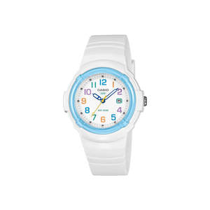 Childs Casio Blue And White Watch LX800H-7A2