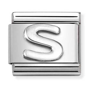 Mens Jewellery: Nomination Composable 330113/19 Letter S Silver