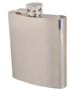 Silverware: Stainless Steel 8oz Hip Flask