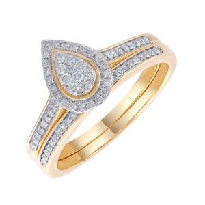 9ct Yellow Gold Bridal Set