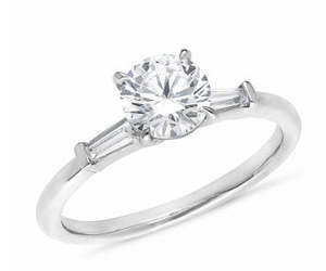 Rings Solitaire: Steling Silver Cubic Zirconia Ring (can be made with diamond enquire today)