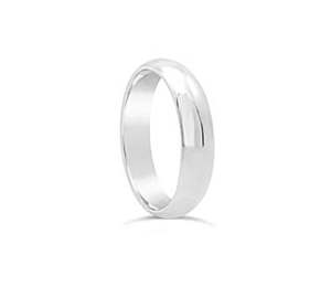 Rings Bands: Sterling Silver Plain 5mm Band