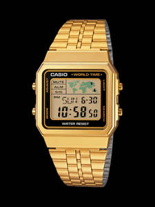 Casio: Mens Casio Gold Digital Watch A500WGA-1D