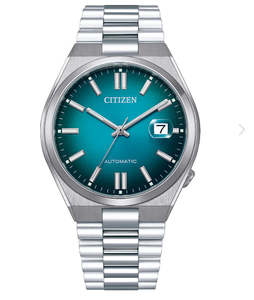 Mens Citizen Automatic With Teal Blue Face NJ0151-88X