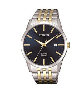 Citizen: Mens Two Tone Citizen Analogue With Blue Face BI5006-81L