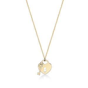 Mothers Day 2023: 9Ct Yellow Gold Padlock And Key Necklace