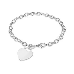Mothers Day 2023: Sterling Silver Heart Bracelet