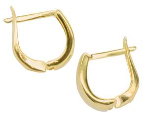 9ct Yellow Gold Silver Filled Hoop