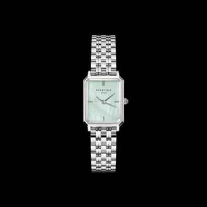 Ladies Rosefield Silver Rectangle Shaped With Pale Green Dial OGGSS-072