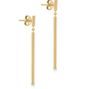 Black Friday 2024: 9ct Yellow Gold Bar Drop Earrings