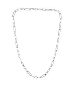 Sterling Silver Paper Link Chain