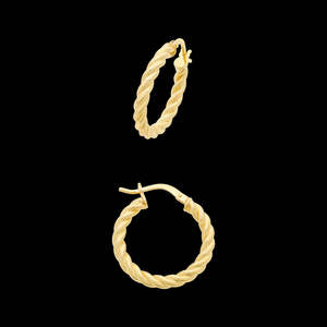 Christmas 2024: 9Ct Gold Silver Filled Hoop Earrings