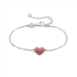 Nomination: Nomination Crysalis Bracelet 241102/004 Rose Gold Heart With Cz