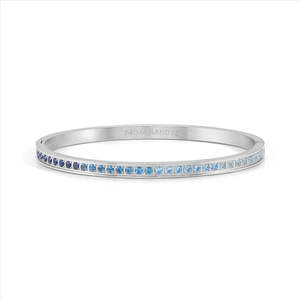 Nomination Pretty Bangles 029505/06/003 Stainless Steel With Gradient Blue CZ